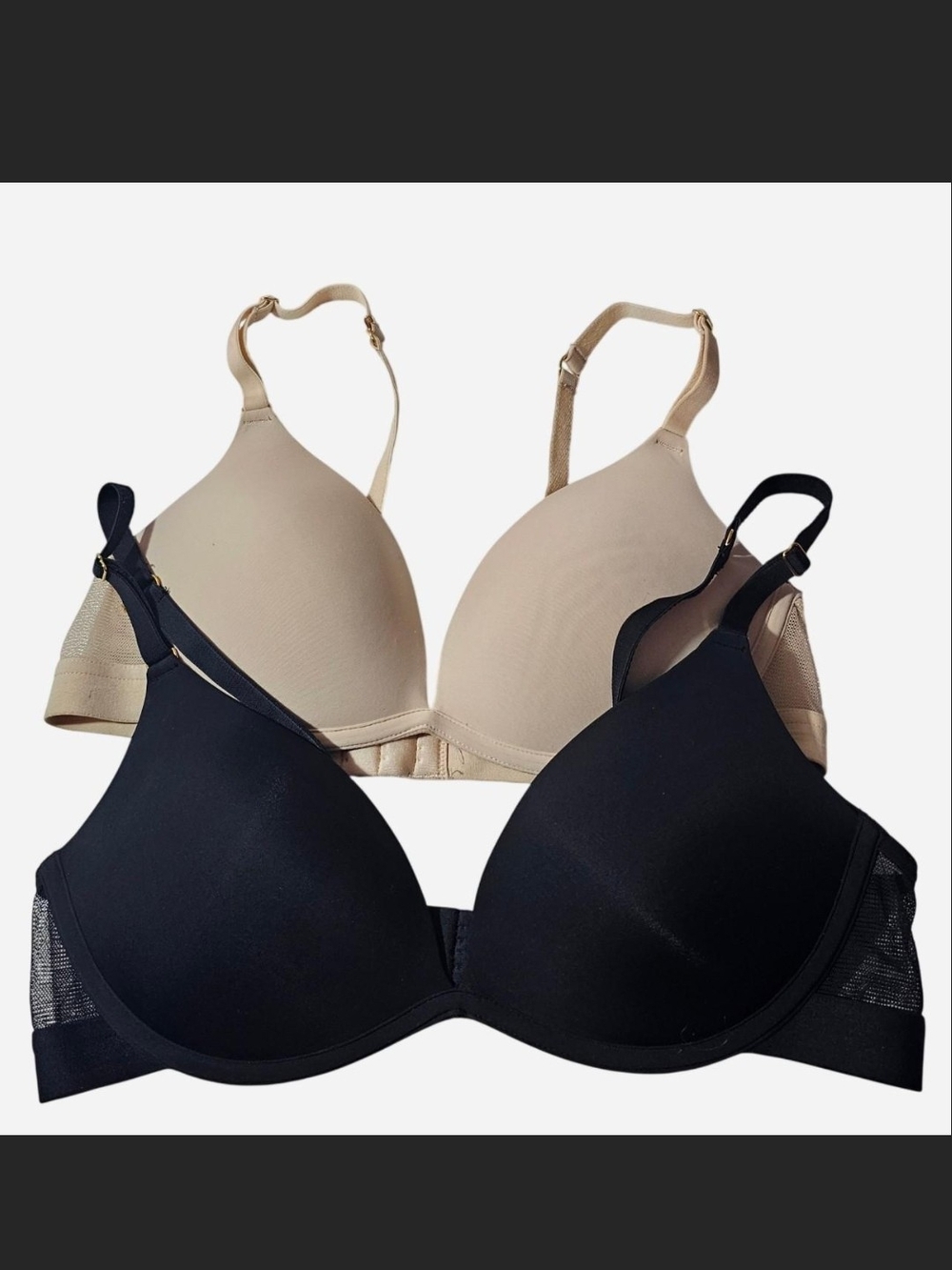 Lively Smooth T-Shirt Bras - Black & Nude